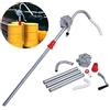 EBTOOLS Pompa Olio Manuale, Pompa Travaso Liquidi a Manovella, Rotativa Olio Barile Pompa Manuale Pompa Gasolio in Lega di Alluminio, 29 L/Min, Pompa per Fusti Manuale