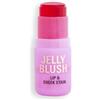 Revolution Beauty London Revolution Beauty, Jelly Blush Stick Labbra & Guance, Lunga Tenuta, Modulabile con Acido Ialuronico & Aloe, Vegano & Senza Crudeltà, Rosso Fragola