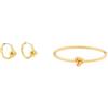 Kate Spade New York Orencchini e braccialetto con doppio nodo, oro