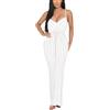 Zoctuo Vestito da donna sexy ed elegante, con strass, per compleanni, feste e discoteche, B bianco., S