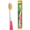 MOUTHWATCHERS Doctor Plotka's Mouthwatchers Antimicrobial Floss Bristle Silver Toothbrush, Youth, Pink