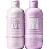 HAIR BURST Set Shampoo e Balsamo Ricci - Senza Solfati 2x350ml | Per ricci definiti ed elastici - con olio di mandorle e aminoacidi, senza parabeni, siliconi né SLS