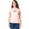 ELISABETTA FRANCHI T-SHIRT DONNA ELISABETTA FRANCHI PESCA A GIROCOLLO CON STAMPA LOGO SUL PETTO IN JERSEY MODAL