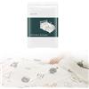 SRJQXH Lenzuola Usa e Getta 210×230 cm Lenzuola Letto Matrimoniale Puro Cotone con Stampa Bianca Lenzuola Leggero Portatile, per Hotel, Viaggi e Campeggio
