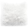 Teppich Wölkchen Cuscino di Pelliccia con Imbottitura - Decorativo per Divano, Coccolone - Soggiorno Camera da Letto Deco Lavabile - Bianco - 43x43 cm
