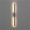 Klighten Applique Lunga da Esterno/Interno 28W 1750LM, IP65 Impermeabile Lampade da Parete Moderno Luci da Parete per Ingresso Giardino Terrazza, 104cm, Bianco Caldo 3000K, Antracite