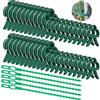 Ehuihuan 60 Clip per Piante Rampicanti e Sostegni, Sostegno per Piante, Traliccio per Rampicanti, Pali per Pomodori, Grata per Piante Rampicanti, Accessori da Giardino Essenziali