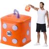 DEIRIS Kettlebell da Viaggio, Set di Kettlebell Riempiti d'Acqua, Fitness Dadi per Esercizi 5 kg, Pesi Acqua, Attrezzatura Fitness Portatile per Allenamento della Forza