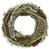 Flair Flower Corona di Natale naturale con ramoscelli di abete, coni, 25 cm, ghirlanda decorativa, corona dell'Avvento, ghirlanda di Natale, ghirlanda di vimini, ghirlanda di fiori, ghirlanda di candele, ghirlande