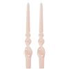 Cereria Di Giorgio - 2 Candele Voluta laccate - Ø 2.2 cm h. 30 cm - Cipria