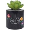 Disney Vaso per piante, in gres, nero, 150 ml
