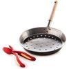 Snips Kit Padella per Castagne e Tagliacastagne, Padella Castagne 52 x 27 x 4 cm Diametro 27 cm, Taglia Castagne, Metallo, Acciaio, Made in Italy