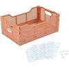 Homéa, Cassetta pieghevole taglia M 30 x 20 x h,11,5 cm impilabile argilla