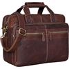 STILORD 'Explorer' Borsa da lavoro Porta documenti grande in pelle a tracolla per PC Uomo Donna stile vintage per insegnante ufficio, Colore:maraska - marrone scuro