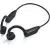 WERYUY Cuffie Conduzione Ossea Cuffie Wireless Bluetooth 5.3, Cuffie Open Ear con Microfono e Controllo Della Musica, Cuffie Sportive Impermeabili IPX45 per Corsa, Ciclismo, Escursionismo, Guida, Arrampicata