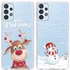 Yoedge 2 × Natale Cover per Samsung Galaxy A13 4G 6,6, Trasparente Custodia Morbida Silicone con Addobbi Disegni ModelloAesthetic Regalo Donna Christmas Case per Samsung A13 4G, Albero di Natale