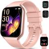 QCOQ Smartwatch Uomo Donna, 1.96 Orologio Smartwatch con Effettua o Risposta Chiamate, 110+ Sportive Smart Watch con Contapassi/Sonno/Cardiofrequenzimetro, Impermeabil IP68 Fitness Tracker per Android/iOS