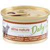 almo nature Daily, Alimento Umido per Gatti Adulti in Dadini con Tacchino e Pollo - Confezione da 2.04 kg (24 x 85 g)