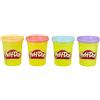 Hasbro Play-Doh Set Plastilina Colori Arancione Rosa Azzurro e Lilla, 4 vasetti