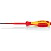 KNIPEX Giraviti per elettricisti (Slim) per viti con intaglio impugnatura isolante, in materiale bicomponente, collaudato VDE, 98 20 35 SL