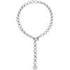 Chantecler / collana 45 cm a maglie ovali e tonde / argento - 38044