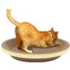 Eventerde Tiragraffi Per Gatti - 2 In 1 Cardboard Round Cat Scratcher Bowl Nest, Tiragraffi Per Gatti, Tiragraffi Ovale In Cartone Ondulato, Lettino Tiragraffi Rotondo Per Gatti