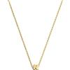 SINGULARU - Collana Personalizzata Single Letter. Pendente in Argento Sterling 925 con Finitura Placcata Oro 18Kt. Catena Taglia Unica. Gioielli da Donna. Lettera N