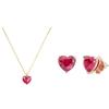 Kate Spade New York Pendente e orencchini a lobo My Love, rubino