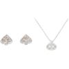 Kate Spade New York So Spade orencchini a lobo e pendente, Trasparente/Argento