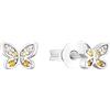Prinzessin Lillifee Orecchini a perno 925 Argento Sterling Bambina Gioielli, con Zirconia Sintetica, 0,4 cm, Argento, Farfalla, Confezionato in Scatola Regalo per Gioielli, 2035992