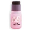 Revolution Beauty London Revolution Beauty, Jelly Blush Stick Labbra & Guance, Lunga Tenuta, Modulabile con Acido Ialuronico & Aloe, Vegano & Senza Crudeltà, Pesca Arancio
