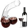 DAWRIS Divertentedecanter per whisky e vino rosso, contenitore unico in vetro per Scotch whisky, caraffa in vetro, 550 ml, regalo divertente per i vostri cari