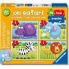 Ravensburger - Puzzle 18 Mesi, Safari - Il Mio Primo Puzzle, Include 4 Puzzle 2-3-4-5 Pezzi, Collezione Safari, Giochi Educativi, Idee Regalo