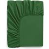 Il Gruppone Passione Casa Lenzuolo sotto Jersey in Cotone Elasticizzato con Angoli Disponibile in 3 Misure - Matrimoniale - Verde