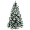 XONE Albero di Natale 210cm INNEVATO con PIGNE -Gardena- Super FOLTO Natalizio Verde Neve