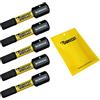 SabreCut 5 x SabreCut SCRH432_5 32 mm H4 esagonale magnetico cacciavite bit set single Ended Heavy Duty compatibile con Dewalt Milwaukee Bosch Makita e altri