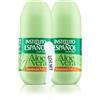 Instituto Español Aloe Vera Deodorante Roll-on, Antitraspirante Invisibile Dry Unisex Deodorante da Viaggio con Protezione di Lunga Durata senza Alcool, set 150ml