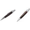 Faber Castell 138381 Portamine e-motion chrome wood, legno di pero moka 148381 Penna a sfera e-motion chrome wood, legno di pero moka