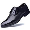 Hoefirm Scarpe Pelle Stringate Derby Uomo Scarpe Basse Classiche Elegante Formale Business Cerimonia Nero 42