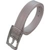 WRJAHCG Cintura Anallergica,Cintura Da Uomo in Silicone Con Fibbia in Plastica,Grigio,120CM/47.3''