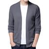 FGUUTYM Cardigan Uomo Scollo a V Giacca Sottile Camicetta Cappotto Baseball Top Cardigan Abbigliamento Uomo Moderno, grigio., M