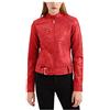 KHIRVWL Giacca Bomber di Pelle Donna Curvy Giubbotto Corto Giacca Bomber Pelle Giacchetta Leggera Biker Giubbotti in Pelle Cardigan Giubbotto Similpelle Giacche Vintage Parka Offerte Lampo del Giorno