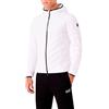 Emporio Armani EA7 Piumino da Uomo Packable Premium Shield con Cappuccio - 8NPB14 Colore Bianco Misura XS
