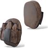 mmasport colpitore curvo mini focus pad pelle vintage retro style guanto passata muay thai kick boxe (Singolo Colpitore)