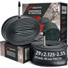 Fincci Coppia Cameras d'Aria 29 x 2.1,25-2,35 Pollici - 48mm Presta Valvola Interna - per Strada MTB Montagna Ibrida Bici Bicicletta - Confezione da 2