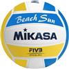 Mikasa Pallone Beach Volley VXS-BS V3, Unisex Adulto, Bianco/Azzurro/Giallo, 5