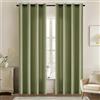 MIULEE Tende per interni Tende Trasparenti per Camera da Letto Finestra Moderne Tenda Salotto Soggiorno 2 Pannelli 140x145cm Verde Fagiolo