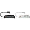 Vimar Fp00531.C Presa Multipla Con Interruttore Luminoso, 3 Prese Universali, 6 Biprese & Fp00526.C.B Presa 2Univ.+4P17/11+Spb17+Int+2Usb+Spdb
