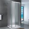 Yellowshop - SMART Box doccia 2 lati vetro temperato opaco 6 mm apertura scorrevole h 190 cm quadrato o rettangolare (70x70 cm)