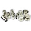 PARENCE.- Set di 12 formine per biscotti in acciaio inox - Stampi da forno, 3 diverse misure (piccolo, medio, grande) - Forme: rotondo, fiore, stella, cuore